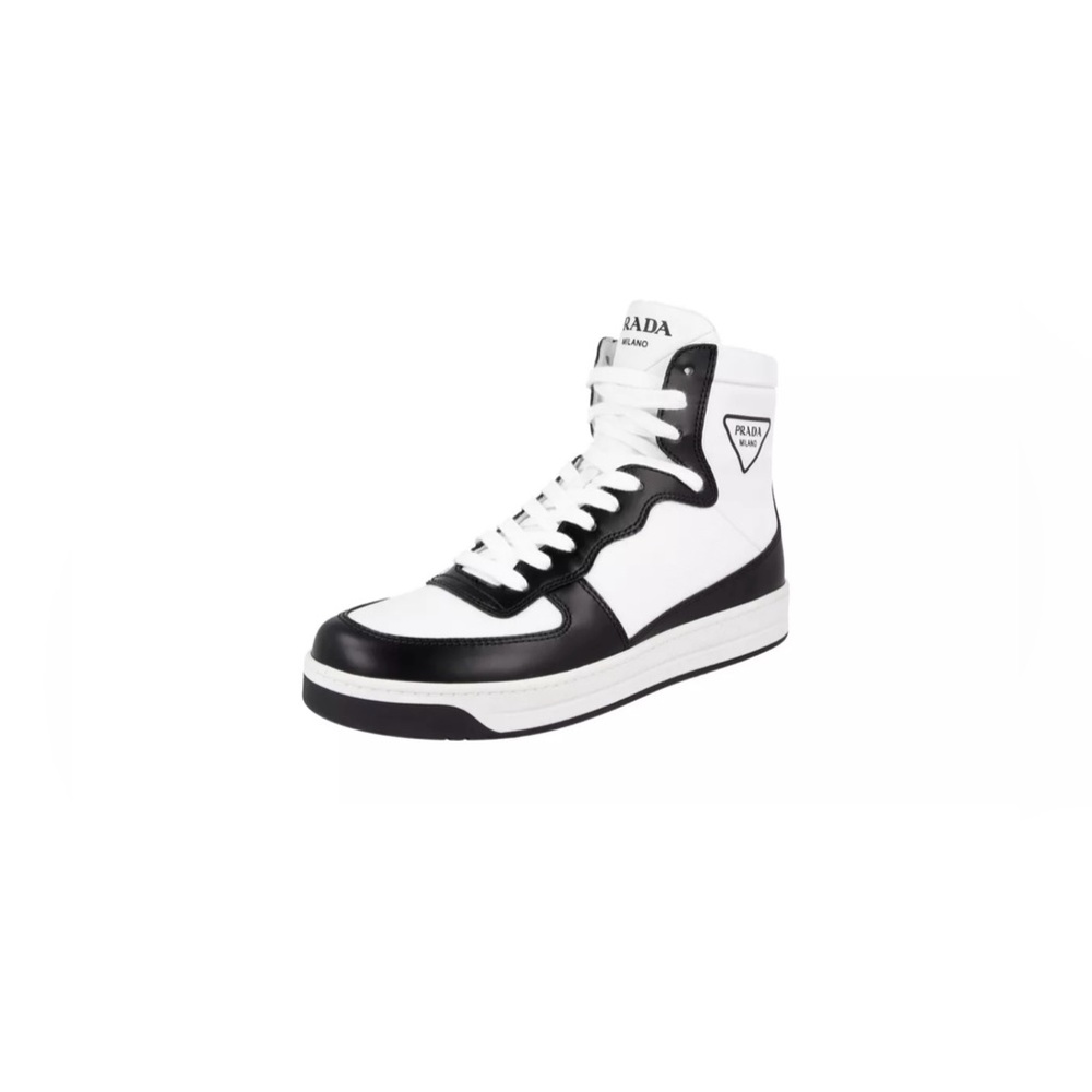 prada high top leather sneakers , us size 11